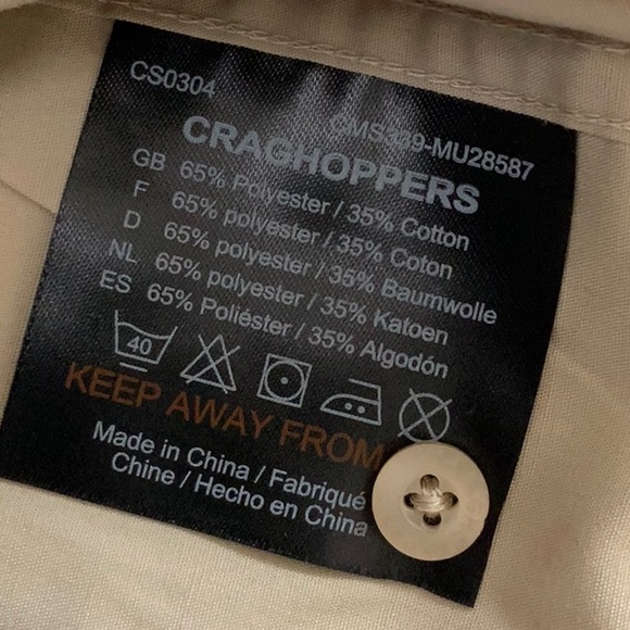 Craghoppers KIWI SHORT SLEEVE SHIRT - Oatmeal - Picture 11 of 16